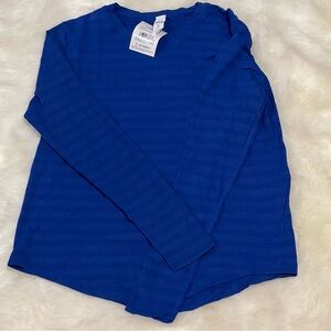 DSG Royal Blue Long Sleece Workout Nylon Top